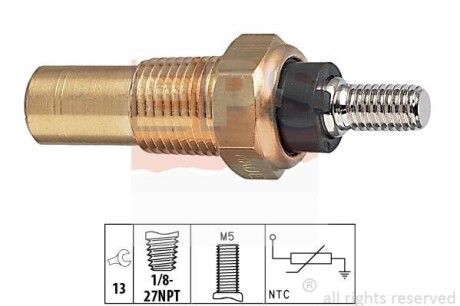 Температурный датчик охлаждающей жидкости EPS 1.830.124