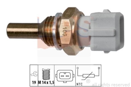 Датчик, температура охлаждающей жидкости EPS 1.830.126 (фото 1)