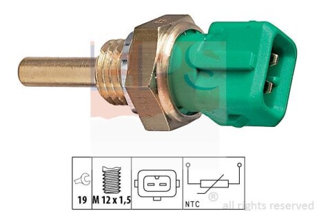 Датчик, температура охлаждающей жидкости EPS 1.830.147 (фото 1)