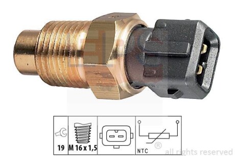Датчик, температура охлаждающей жидкости EPS 1.830.160 (фото 1)