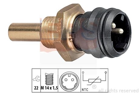Датчик, температура охлаждающей жидкости EPS 1.830.183 (фото 1)