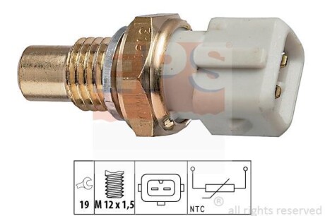 Датчик, температура охлаждающей жидкости EPS 1.830.191