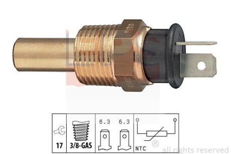 Датчик, температура охлаждающей жидкости EPS 1.830.228 (фото 1)