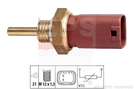 Датчик, температура охлаждающей жидкости EPS 1.830.242 (фото 1)
