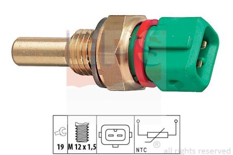 Датчик, температура охлаждающей жидкости EPS 1.830.243