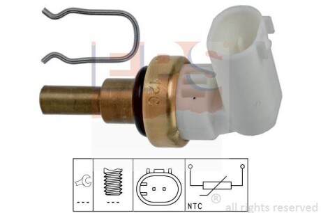 Датчик, температура масла; Датчик, температура охлаждающей жидкости; Датчик, температура охлаждающей жидкости; Датчик, температура охлаждающей жидкости EPS 1.830.360