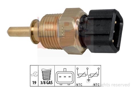 Датчик, температура масла; Датчик, температура охлаждающей жидкости; Датчик, температура охлаждающей жидкости; Датчик, температура охлаждающей жидкости EPS 1.830.367