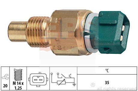 Температурный датчик охлаждающей жидкости EPS 1.830.548