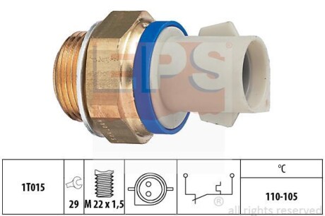 Термовыключатель, вентилятор радиатора EPS 1.850.165