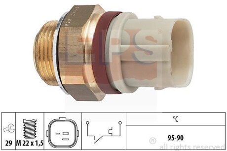 Термовыключатель, вентилятор радиатора EPS 1.850.197
