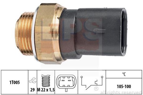Термовыключатель, вентилятор радиатора EPS 1.850.241