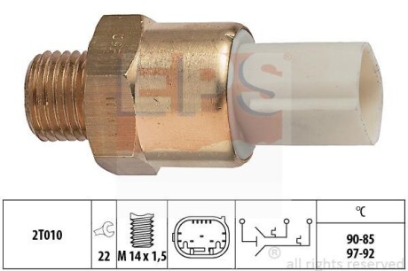 Термовыключатель, вентилятор радиатора EPS 1.850.684