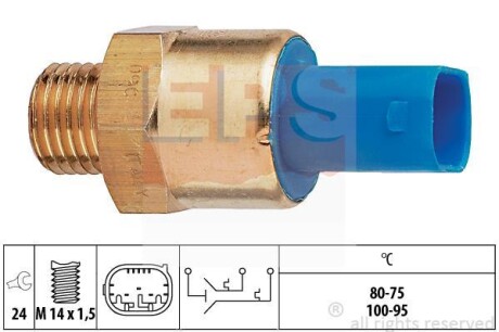 Термовыключатель, вентилятор радиатора EPS 1.850.694