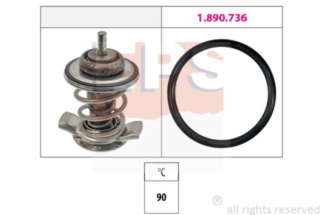 SSANGYONG Термостат 90 °C KORANDO 2.0 12- EPS 1.879.973