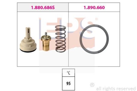 Термостат, охлаждающая жидкость EPS 1.880.686