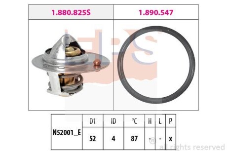 Термостат, охлаждающая жидкость EPS 1.880.825