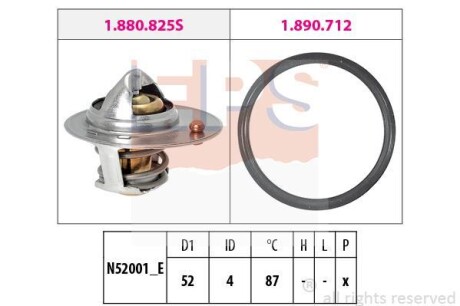Термостат, охлаждающая жидкость EPS 1.880.850