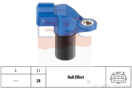 Датчик, положение распределительного вала EPS 1.953.105