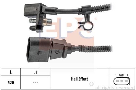 Датчик положення к/вала EPS 1.953.445