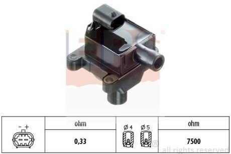 Комплект проводов зажигания EPS 1.970.387