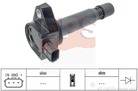 HONDA котушка запалювання Accord VIII,Civic VIII,CR-V III 1.8/2.0 05- EPS 1.970.522