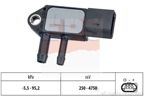 Датчик давления (CR) VW Passat, Jetta, Touareg, T5, 1,9-3,0TDi 03- EPS 1.993.263 (фото 1)