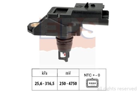 CITROEN датчик тиску C3/C4/C4 Picasso 1,2THP 14-, PEUGEOT, OPEL EPS 1.993.335