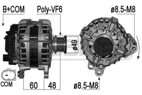 Alternator ERA 209252 (фото 1)