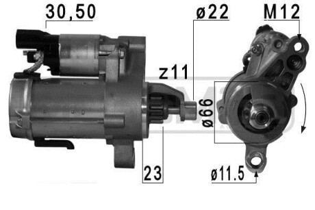 Автозапчасть ERA 220666