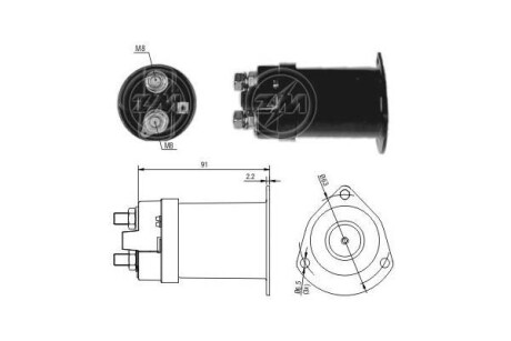 Elektromagnes roz.OPEL // /sys.DELCO/ 3 ┼Ťruby ERA 227466