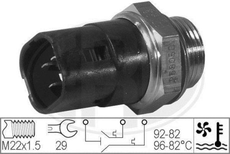 Термовмикач вентилятора радіатора ERA 330214