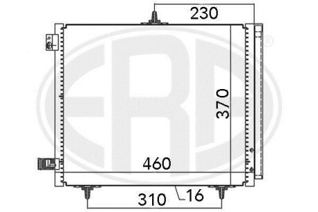 Радіатор кондиціонера ERA 667009