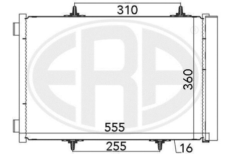 Радіатор кондиціонера ERA 667025