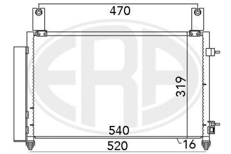 Радiатор ERA 667032
