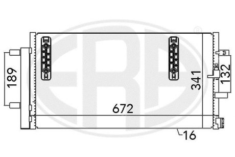 Радіатор кондиціонера ERA 667048