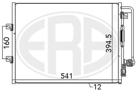 Радіатор кондиціонера ERA 667072