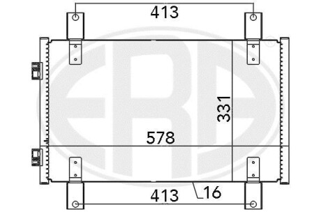 Радiатор ERA 667084
