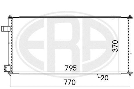 Радіатор кондиціонера ERA 667091