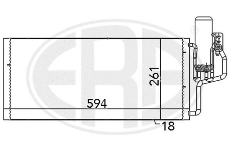 Радіатор кондиціонера ERA 667100