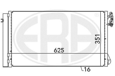 Радіатор кондиціонера ERA 667104