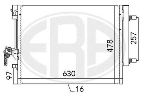 Радіатор кондиціонера ERA 667115