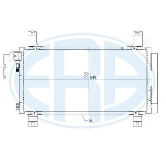 Радіатор кондиціонера ERA 667154