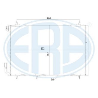 Радіатор кондиціонера ERA 667167