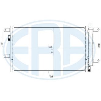 Радіатор кондиціонера ERA 667171