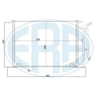 Радіатор кондиціонера ERA 667206