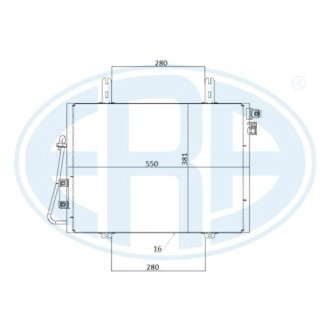 Радіатор кондиціонера ERA 667211