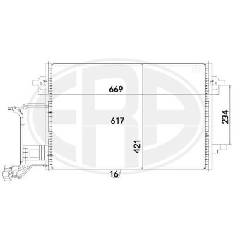 Радіатор кондиціонера ERA 667220