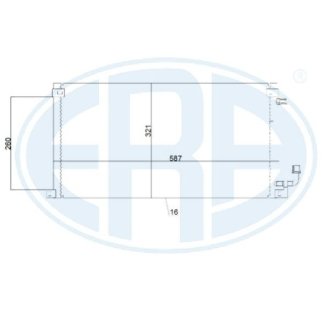 Радіатор кондиціонера ERA 667222