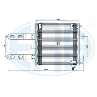 Радіатор кондиціонера ERA 667225