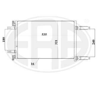 Радіатор кондиціонера ERA 667227